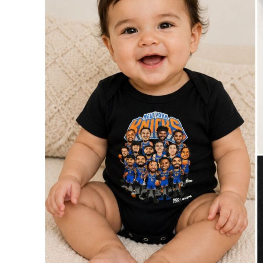 500 Level New York Knicks Team Caricature Baby Onesie 6 Months NWT NBA